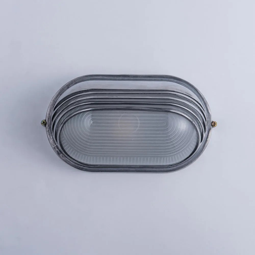 Wyre aplică de perete din metal și sticlă, geometrică, modernă, pentru exterior