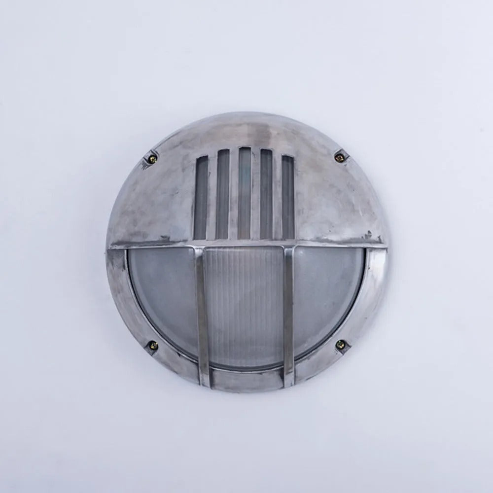 Wyre aplică de perete din metal și sticlă, geometrică, modernă, pentru exterior