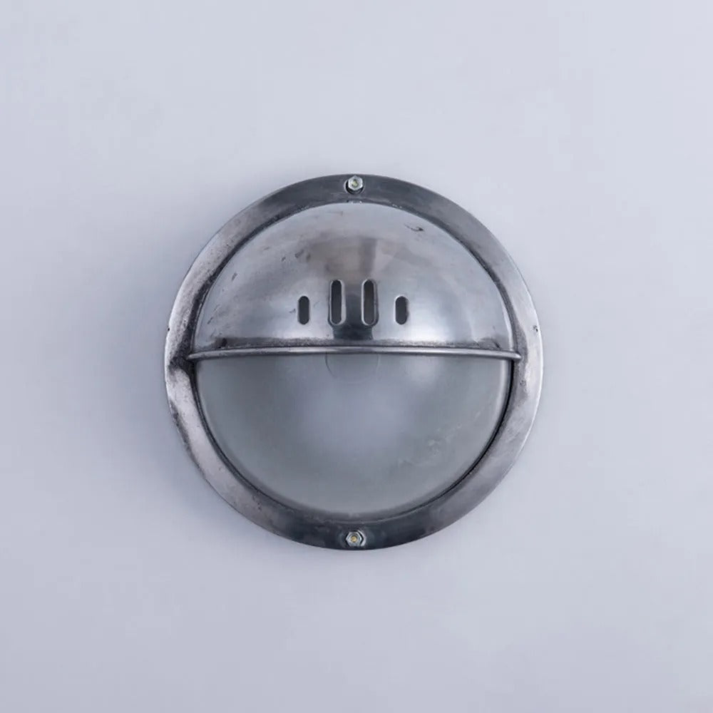 Wyre aplică de perete din metal și sticlă, geometrică, modernă, pentru exterior