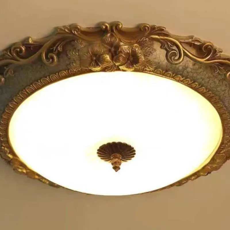 Tiffany plafonieră aplicată  din alamă/rășină