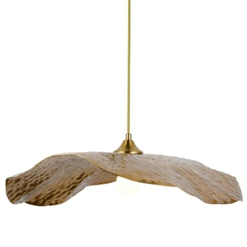 Arisha lampă suspendată din metal în formă de frunză de lotus natural
