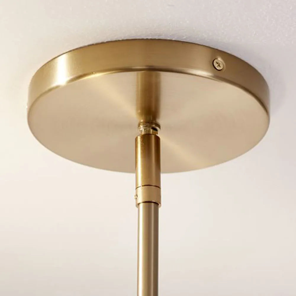 Arisha lampă suspendată decorativă geometrică metalică, negru/auriu