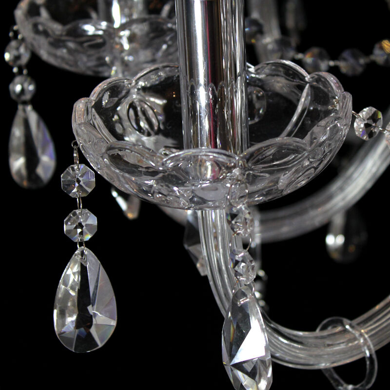 Silva candelabru din cristal transparent
