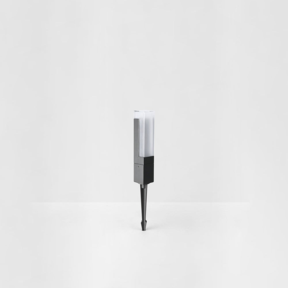 Ray lampă de drum modernă din metal solară pentru exterior, negru