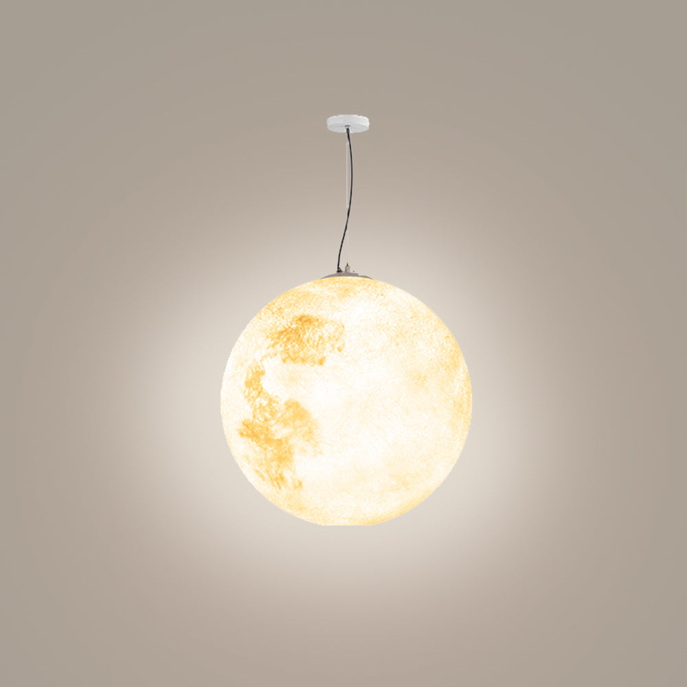 Ray Moon modern Bubble Glod lampă suspendată din metal/rășină/plastic armat cu fibră de sticlă