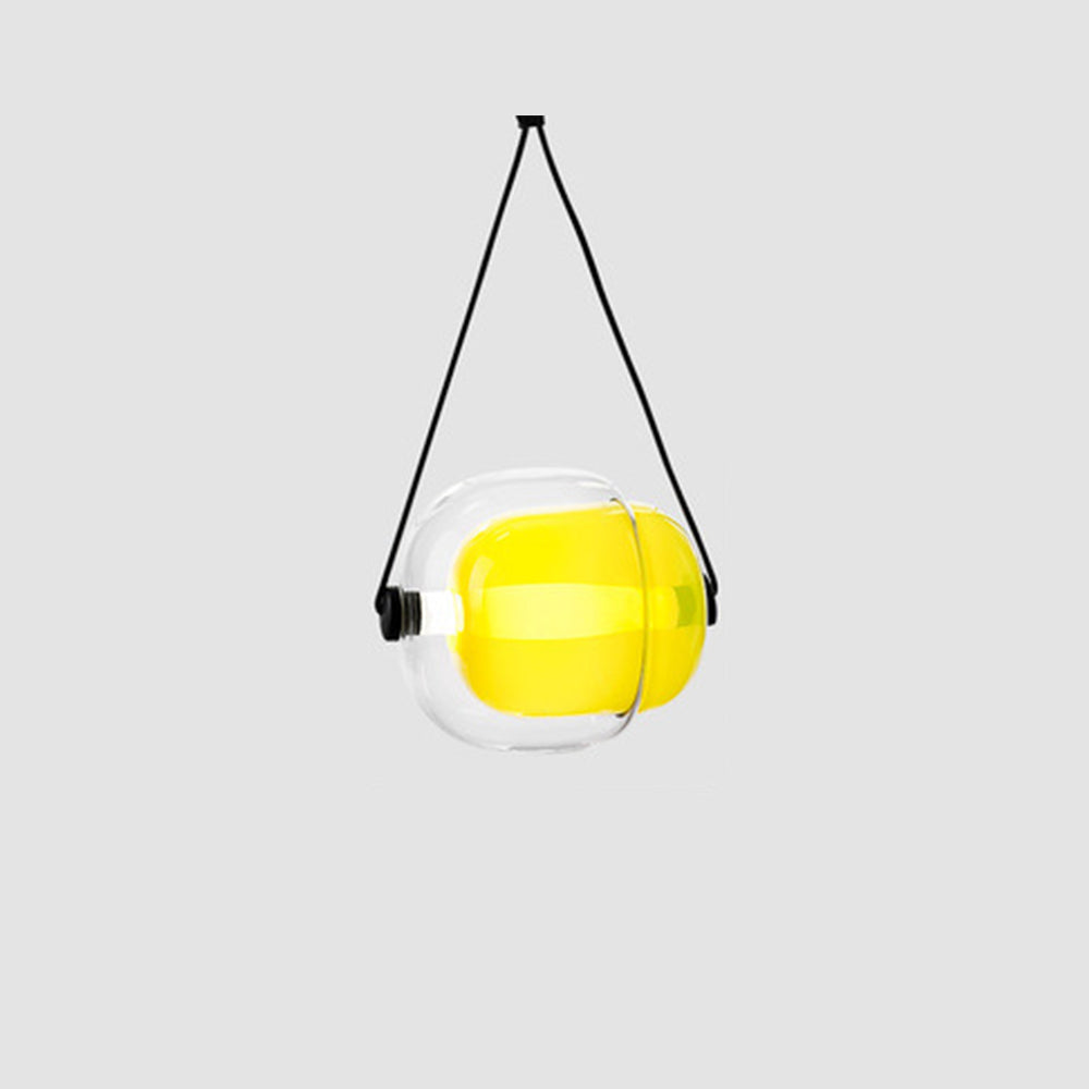 Valentina modern Bubble sticlă lampă suspendată, Blue/Yellow/Pink/Smoky Grey/alb/transparent, în culoare albastră, în culoare galbenă, în culoare roz, în culoare gri
