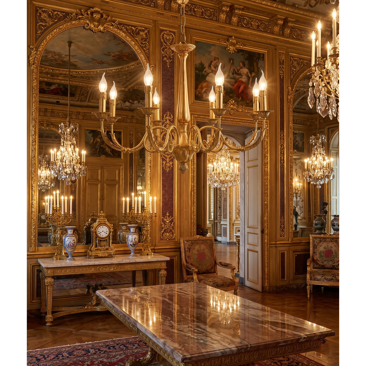 Casivissa candelabru din alamă